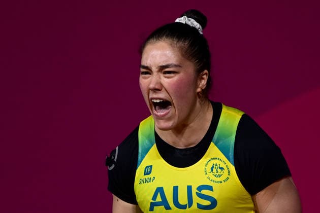 COM26 WEIGHTLIFTING, Kiana Rose Elliott of Australia competes in the Women™s 63kg Weightlifting during the Glasgow 2026 Commonwealth Games at the SEC Armadillo in Glasgow, Scotland, Thursday, July 23, 2026. ( NO ARCHIVING, EDITORIAL USE ONLY Glasgow Scotland United Kingdom  Copyright: xDEANxLEWINSx 20260729159740889853