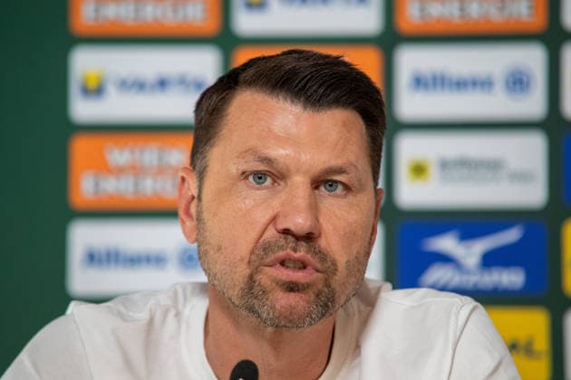 SOCCER - UEFA ECL, Rapid vs Santa Coloma VIENNA,AUSTRIA,28.JUL.26 - SOCCER - UEFA Conference League, qualification, SK Rapid Wien vs FC Santa Coloma, preview, press conference, PK, Pressekonferenz Rapid. Image shows sporting director Markus Katzer (Rapid).  GEPAxpictures xGabrielxLopez