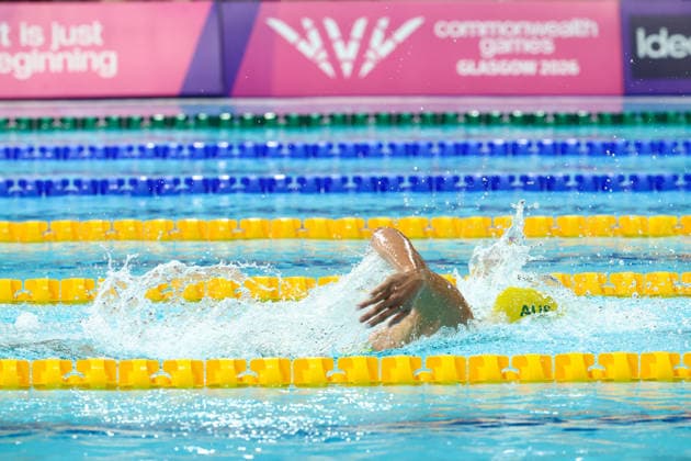 July 27, 2026, Glasgow, Scotland, Great Britain: HANNAH CASEY of Team Australia in the Swimming Women s 4x200m Freestyle Relay Final of the Commonwealth Games Glasgow 2026 at the Tollcross International Swimming Centre in Glasgow, Scotland. Commowealth Games 2026: Swimming  - ZUMAc179 20260727_zep_c179_580 Copyright: xMickaelxChavetx