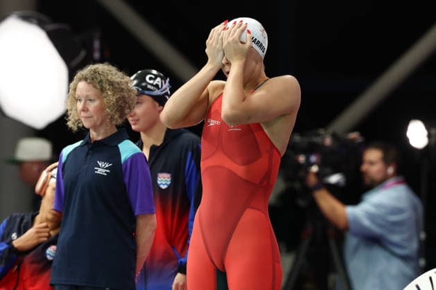 July 27, 2026, Glasgow, Scotland, Great Britain: MEDI HARRIS of Team Wales in the Swimming Women s 4x200m Freestyle Relay Final of the Commonwealth Games Glasgow 2026 at the Tollcross International Swimming Centre in Glasgow, Scotland. Commowealth Games 2026: Swimming  - ZUMAc179 20260727_zep_c179_593 Copyright: xMickaelxChavetx