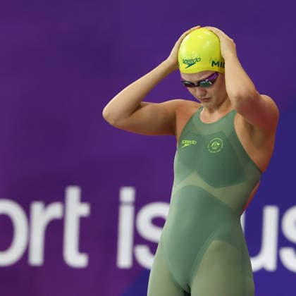 July 27, 2026, Glasgow, Scotland, Great Britain: INEZ MILLER of Team Australia in the Swimming Women s 4x200m Freestyle Relay Final of the Commonwealth Games Glasgow 2026 at the Tollcross International Swimming Centre in Glasgow, Scotland. Glasgow Great Britain - ZUMAc179 20260727_zep_c179_587 Copyright: xMickaelxChavetx