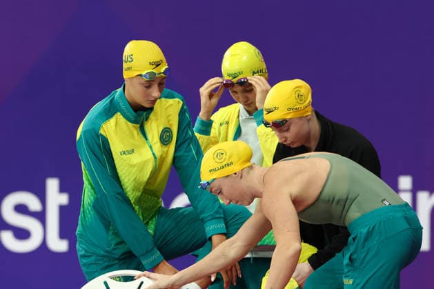 July 27, 2026, Glasgow, Scotland, Great Britain: LANI PALLISTER, HANNAH CASEY, INEZ MILLER and MOLLIE O CALLAGHAN of Team Australia in the Swimming Women s 4x200m Freestyle Relay Final of the Commonwealth Games Glasgow 2026 at the Tollcross International Swimming Centre in Glasgow, Scotland. Commowealth Games 2026: Swimming  - ZUMAc179 20260727_zep_c179_598 Copyright: xMickaelxChavetx