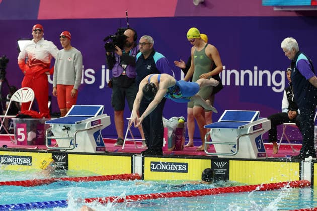 July 27, 2026, Glasgow, Scotland, Great Britain: CAITLIN DEANS of Team New Zealand in the Swimming Women s 4x200m Freestyle Relay Final of the Commonwealth Games Glasgow 2026 at the Tollcross International Swimming Centre in Glasgow, Scotland. Glasgow Great Britain - ZUMAc179 20260727_zep_c179_591 Copyright: xMickaelxChavetx