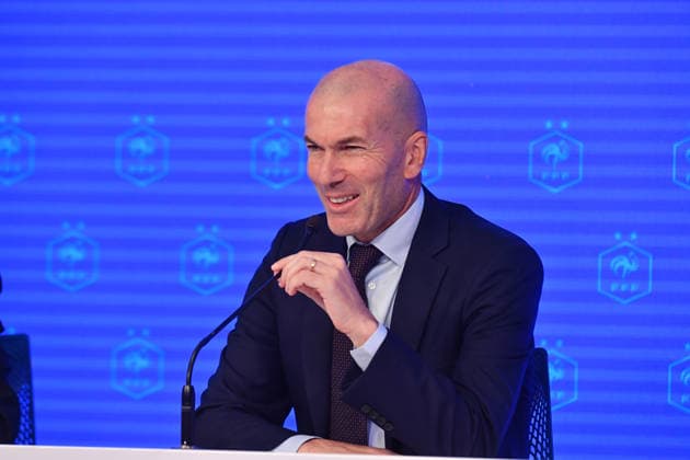 First press press conference, PK, Pressekonferenz of Zinedine Zidane as the new head coach of the french national team, Nationalteam Premiere conference de presse du President FFF Philippe Diallo et du nouveau entraineur Zinedine Zidane - First press press conference of Zinedine Zidane as the new head coach of the french National team in Paris, France on July 28, 2026.  Copyright: xRichardxBoylex