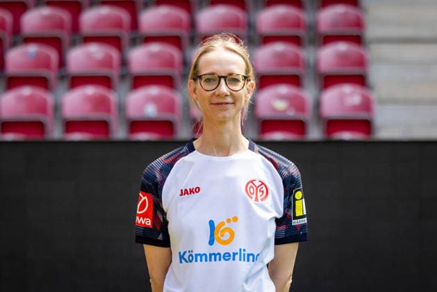 Fussball - 1. BL - Porträttermin 2026 2027 - 23.07.26, Dr. Kathrin Stelzer (Ärztin) - 1. FSV Mainz 05, 1.BL, Porträttermin 2026 2027, - *** Soccer, Bundesliga 1, Profile Session 2026–2027, July 23, 2026, Dr. Kathrin Stelzer, Team Doctor for FSV Mainz 05, Bundesliga 1, Profile Session 2026–2027,