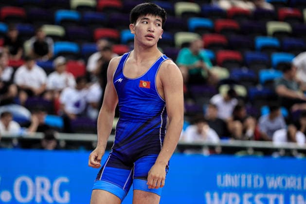 U17, U 17 Wrestling World Championships 71kg GR - Baiel Bakytbekovich Nuraliev (KGZ) *** U17 Wrestling World Championships, 71 kg Greco-Roman: Baiel Bakytbekovich Nuraliev, Kyrgyzstan Copyright: xKostadinxAndonovx UWW-U17-WC-BAKU-2026