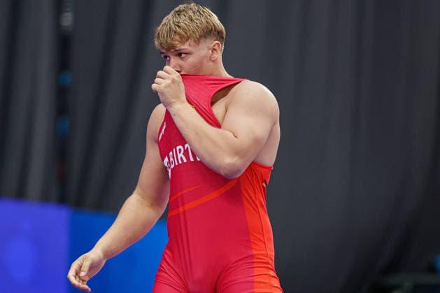 U17, U 17 Wrestling World Championships 92kg GR - Sascha Schwab (GER) *** U17 Wrestling World Championships, 92 kg, Greco-Roman: Sascha Schwab (GER) Copyright: xKostadinxAndonovx UWW-U17-WC-BAKU-2026