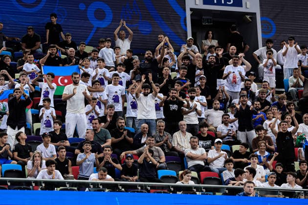 U17, U 17 Wrestling World Championships Azerbaijan fans *** U17 Wrestling World Championships: Azerbaijan Fans Copyright: xKostadinxAndonovx UWW-U17-WC-BAKU-2026