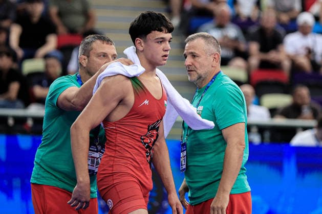 U17, U 17 Wrestling World Championships Coach of Bulgaria *** Coach of the Bulgarian U17 Wrestling World Championships Team Copyright: xKostadinxAndonovx UWW-U17-WC-BAKU-2026