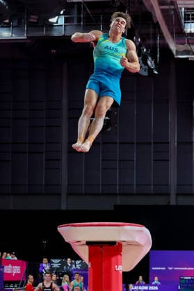 RECORD DATE NOT STATED 28th July 2026; Glasgow, Scotland; 2026 Commonwealth Games, Day Six; Mens Apparatus Final Vault - James Hardy (AUS) RogerxEvans