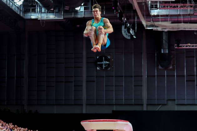 RECORD DATE NOT STATED 28th July 2026; Glasgow, Scotland; 2026 Commonwealth Games, Day Six; Mens Apparatus Final Vault - James Hardy (AUS) RogerxEvans
