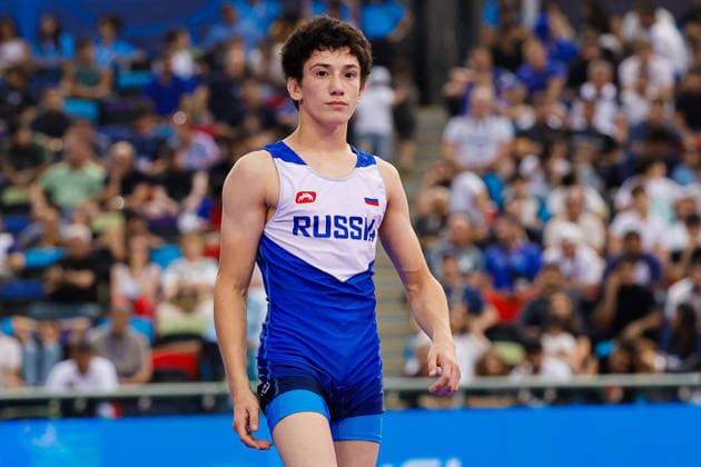 U17, U 17 Wrestling World Championships 48kg GR - Soltan Iusupov (RUS) *** U17 Wrestling World Championships, 48 kg Greco-Roman: Soltan Iusupov (RUS) Copyright: xKostadinxAndonovx UWW-U17-WC-BAKU-2026