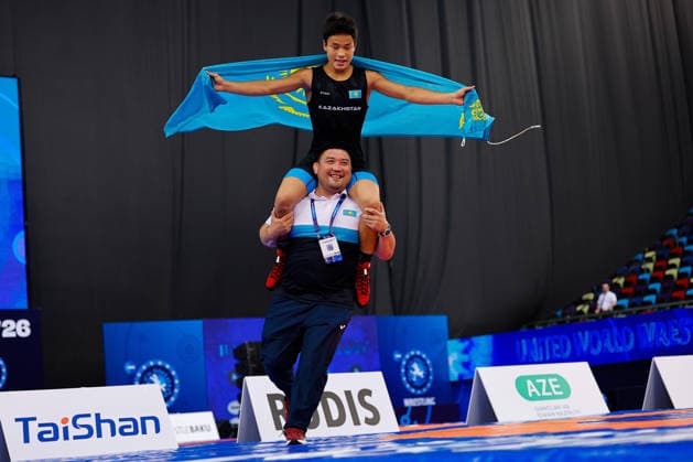 U17, U 17 Wrestling World Championships 55kg GR - Diyar Amanali (KAZ) *** U17 Wrestling World Championships, 55 kg Greco-Roman: Diyar Amanali (KAZ) Copyright: xKostadinxAndonovx UWW-U17-WC-BAKU-2026