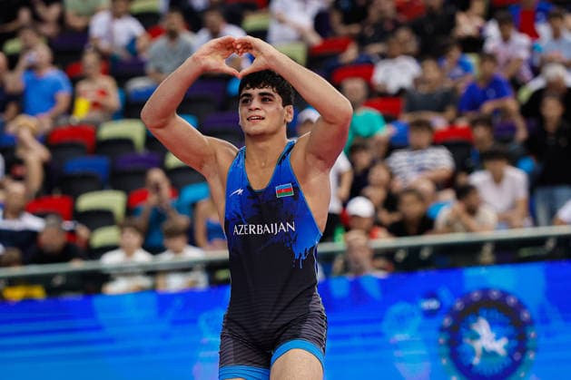 U17, U 17 Wrestling World Championships 65kg GR - Orkhan Habibli (AZE) *** U17 Wrestling World Championships, 65 kg Greco-Roman: Orkhan Habibli (AZE) Copyright: xKostadinxAndonovx UWW-U17-WC-BAKU-2026