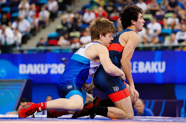 U17, U 17 Wrestling World Championships 65kg GR - Shamil Labazanov (RUS) df. Ibrahim Nasibov (UKR) *** U17 Wrestling World Championships, 65 kg Greco-Roman: Shamil Labazanov (RUS) defeated Ibrahim Nasibov (UKR) Copyright: xKostadinxAndonovx UWW-U17-WC-BAKU-2026