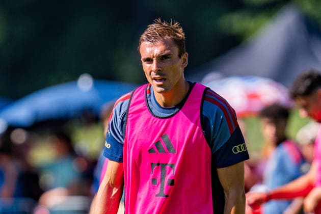 Trainingslager, FC Bayern München am 28.07.2026 in Rottach-Egern Joao Palhinha *** Training camp, FC Bayern Munich on July 28, 2026, in Rottach Egern, Joao Palhinha Copyright: xBahhoxKarax