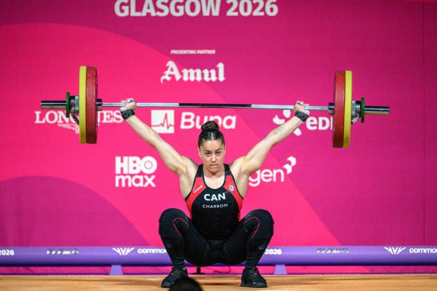 July 28, 2026, Glasgow, Scotland: Canada Maude CHARRON leads the field.Womens Snatch Weightlifting. 67Kg.Glasgow Commonwealth Games at Tollcross International swimming Centre Glasgow, Scotland on Tuesday 28th July 2026. Glasgow Scotland - ZUMAr144 20260728_zap_r144_011 Copyright: xJaynexRussellx