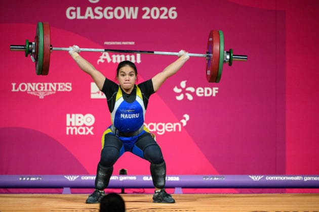 July 28, 2026, Glasgow, Scotland: Family-Crystie NOTTE from Nauru takes a game record with her lift..Womens Snatch Weightlifting. 67Kg.Glasgow Commonwealth Games at Tollcross International swimming Centre Glasgow, Scotland on Tuesday 28th July 2026. Glasgow Scotland - ZUMAr144 20260728_zap_r144_020 Copyright: xJaynexRussellx