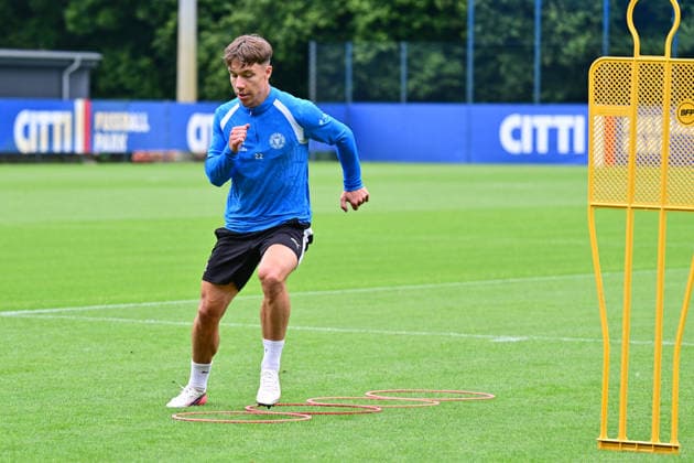 28.07.2026, Fußball, Herren, 2.BL, Saison 2026 2027, Training Holstein Kiel Moritz Reimers Kiel, Projensdorf Projensdorf, Trainigsplatz Schleswig-Holstein Deutschland *** July 28, 2026, Soccer, Men s, 2nd Division, 2026–2027 Season, Holstein Kiel Training, Moritz Reimers, Kiel, Projensdorf, Projensdorf, Training Field, Schleswig-Holstein, Germany