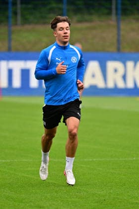 28.07.2026, Fußball, Herren, 2.BL, Saison 2026 2027, Training Holstein Kiel Moritz Reimers Kiel, Projensdorf Projensdorf, Trainigsplatz Schleswig-Holstein Deutschland *** July 28, 2026, Soccer, Men s, 2nd Division, 2026–2027 Season, Holstein Kiel Training, Moritz Reimers, Kiel, Projensdorf, Projensdorf, Training Field, Schleswig-Holstein, Germany