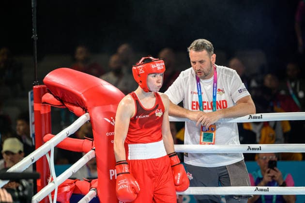 July 28, 2026, Glasgow, Scotland: Lauren MACKIE of England Bets Helen Jones from Wales (blue) Glasgow Commonwealth Games at Tollcross International swimming Centre Glasgow, Scotland on Tuesday 28th July 2026. Glasgow Scotland - ZUMAr144 20260728_zap_r144_042 Copyright: xJaynexRussellx