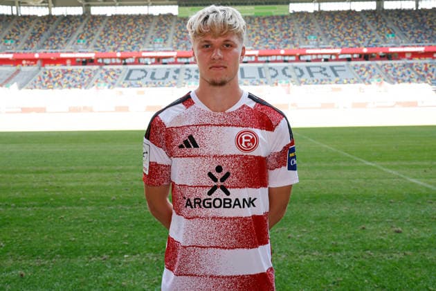 Düsseldorf , Deutschland, 3. Fussball Bundesliga Saison 2026 2027 Felix Meiser ; Fortuna Düsseldorf 1895 ; 3.Liga, Porträttermin 2026 2027, *** Düsseldorf, Germany, 2026–2027 Bundesliga Season, Felix Meiser, Fortuna Düsseldorf 1895, 3. Liga, Photo Shoot 2026–2027,