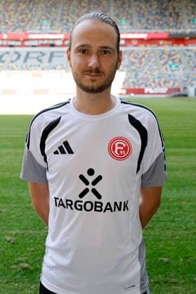 Düsseldorf , Deutschland, 3. Fussball Bundesliga Saison 2026 2027 Jonas Bergerhoff ; Fortuna Düsseldorf 1895 ; 3.Liga, Porträttermin 2026 2027, *** Düsseldorf, Germany, 2026–2027 Bundesliga Season, Jonas Bergerhoff, Fortuna Düsseldorf 1895, 3. Liga, Photo Shoot 2026–2027,