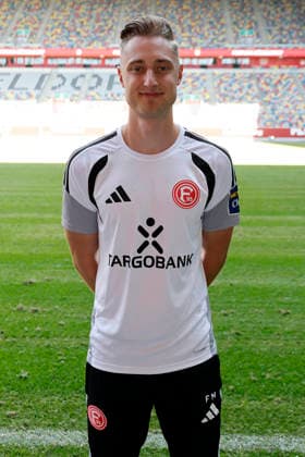 Düsseldorf , Deutschland, 3. Fussball Bundesliga Saison 2026 2027 Fynn Müller ; Fortuna Düsseldorf 1895 ; 3.Liga, Porträttermin 2026 2027, *** Düsseldorf, Germany, 2026–2027 Bundesliga Season, Fynn Müller, Fortuna Düsseldorf 1895, 3. Liga, Photo Shoot 2026–2027,