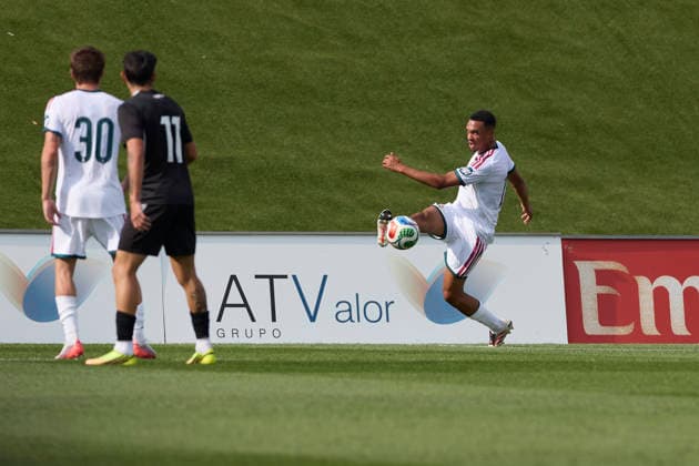 ESP: friendly match Real Madrid v CD Leganes Trent Alexander-Arnold of Real Madrid during friendly match pre season between Real Madrid v CD Leganes played at Valdebebas Stadium, Madrid on July 28 2026 in Spain Madrid Spain *** ESP Friendly Match: Real Madrid vs. CD Leganés. Trent Alexander-Arnold of Real Madrid during a preseason friendly match between Real Madrid and CD Leganés played at Valdebebas Stadium in Madrid on July 28, 2026, in Madrid, Spain. Copyright: xAgenciaxLOFx