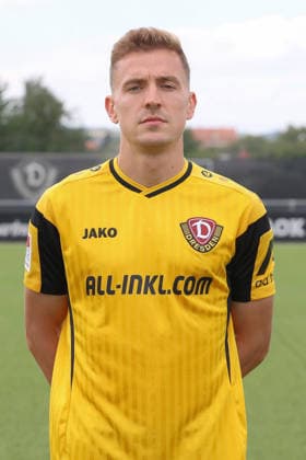 28.07.2026, xtgx, Fussball 2. Bundesliga, SG Dynamo Dresden Fototermin emspor, v.l. Niklas Hauptmann Porträttermin Dresden *** July 28, 2026, xtgx, Soccer 2. Bundesliga, SG Dynamo Dresden Photo Shoot for emspor, from left: Niklas Hauptmann Portrait Session in Dresden