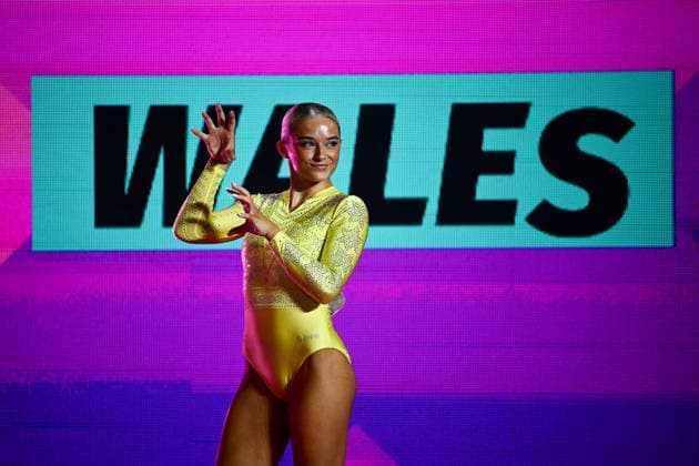 Glasgow 2026 Commonwealth Games Picture by Olly Hassell SWpix.com - 28 07 2026 - Glasgow 2026 Commonwealth Games - Artistic Gymnastics - Glasgow International Arena, Glasgow, Scotland - Women s Floor Exercise Final - Ruby Evans of Wales Copyright: x xSWpix.comx(t axPhotographyxHubxLtd)xOllyxHassell SWpix.comx SWP-3418-0041