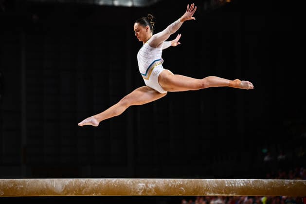 Glasgow 2026 Commonwealth Games Picture by Olly Hassell SWpix.com - 28 07 2026 - Glasgow 2026 Commonwealth Games - Artistic Gymnastics - Glasgow International Arena, Glasgow, Scotland - Women s Balance Beam Final - Breanna Scott of Australia Copyright: x xSWpix.comx(t axPhotographyxHubxLtd)xOllyxHassell SWpix.comx SWP-3418-0024