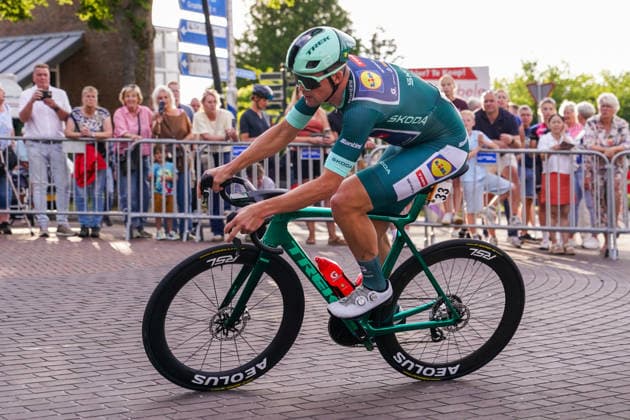 2026-07-28 Profronde Surhuisterveen 2026 SURHUISTERVEEN, NETHERLANDS - JULY 28: Mads Pedersen of Lidl Trek during the Profronde Surhuisterveen 2026 on July 28, 2026 in Surhuisterveen, Netherlands. Surhuisterveen Netherlands Content not available for redistribution in The Netherlands directly or indirectly through any third parties. Copyright: xAndrexWeeningx