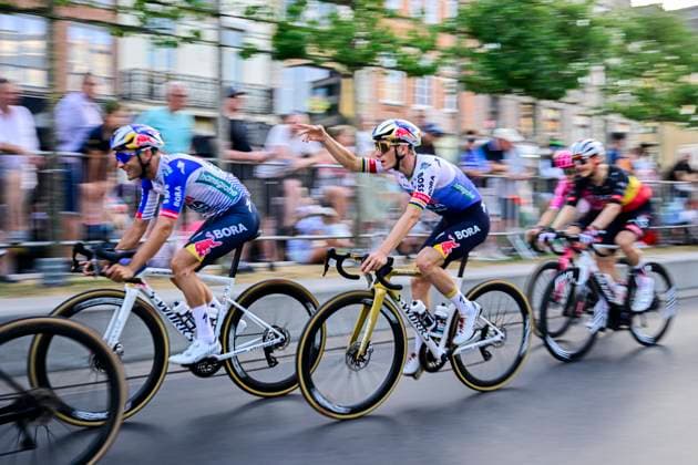 Na-Tourcriterium Roeselare - 28 07 2026 ROESELARE, BELGIUM - JULY 28 : Evenepoel Remco (BEL) of Red Bull BORA Hansgrohe in action during the post Tour de France criterium of Roeselare on July 28, 2026 in Roeselare, Belgium, 28 07 2026 Roeselare Belgium  Copyright: xJanxDexMeuleneirx
