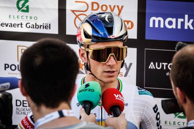 Belgian Remco Evenepoel of Red Bull-BORA-hansgrohe pictured during the Natourcriterium Roeselare cycling event, Tuesday 28 July 2026 in Roeselare. The traditional criteriums are local showcases for which mainly cyclists who rode the Tour de France are invited. KURTxDESPLENTER  x182243817x