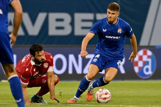 ZAGREB; CROATIA - JULY 28: Moris Valincic of Dinamo Zagreb during the UEFA Champions League QR-2 second match between Dinamo Zagreb (CRO) and Thun (SUI) at Stadion Maksimir, Zagreb on July 28, 2026 in Zagreb, Croatia. (Photo by Igor Kupljenik Sports Press Photo).  Copyright: xIgorxKupljenikx xSPPx Sportspressphoto_SPR198051