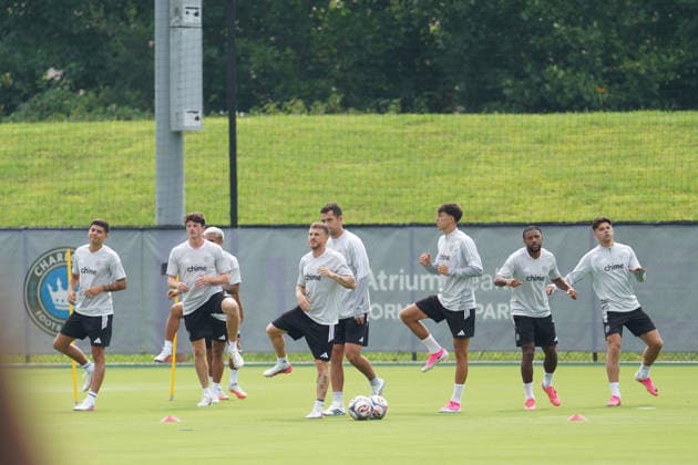 Players from the Major League Soccer MLS, Fussball Herren, USA All-Star team are participating in a practice session in Charlotte, United States, 28 July 2026. The 2026 All-Star Game between MLS and Liga MX All-Stars will be played on July 29, 2026, at Bank of America Stadium. Friendly Match: MLS vs. Liga MX All-Stars !ACHTUNG: NUR REDAKTIONELLE NUTZUNG!  Copyright: xKennethxFernándezx AME3729 20260728-55021015384_1