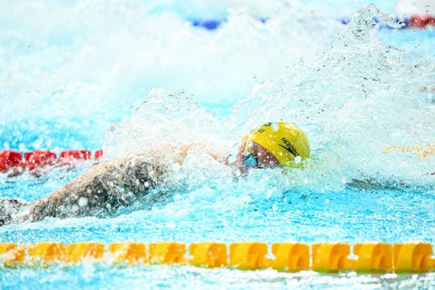 Glasgow 2026 Commonwealth Games Picture by Olly Hassell SWpix.com - 28 07 2026 - Glasgow 2026 Commonwealth Games - Swimming and Para-Swimming - Tollcross International Swimming, Glasgow, Scotland - Men s 100m Freestyle Final - Kyle Chalmers of Australia Copyright: x xSWpix.comx(t axPhotographyxHubxLtd)xOllyxHassell SWpix.comx SWP-3418-0058