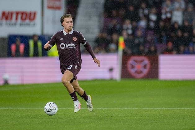 SOCCER - UEFA CL, Hearts vs Sturm EDINBURGH,SCOTLAND,28.JUL.26 - SOCCER - UEFA Champions League, qualification, Heart of Midlothian FC vs SK Sturm Graz. Image shows Jordi Altena (Hearts).  GEPAxpictures xMatthiasxTrinkl