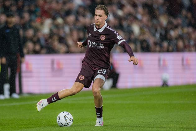 SOCCER - UEFA CL, Hearts vs Sturm EDINBURGH,SCOTLAND,28.JUL.26 - SOCCER - UEFA Champions League, qualification, Heart of Midlothian FC vs SK Sturm Graz. Image shows Jordi Altena (Hearts).  GEPAxpictures xMatthiasxTrinkl