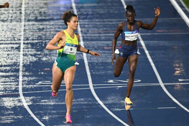 COM26 ATHLETICS, Georgia Harris of Australia competes during the Women™s 100m Semi-Finals during the Glasgow 2026 Commonwealth Games at Scotstoun Stadium in Glasgow, Scotland, Tuesday, July 28, 2026. ( NO ARCHIVING, EDITORIAL USE ONLY Glasgow United Kingdom  Copyright: xJOELxCARRETTx 20260729165092208986