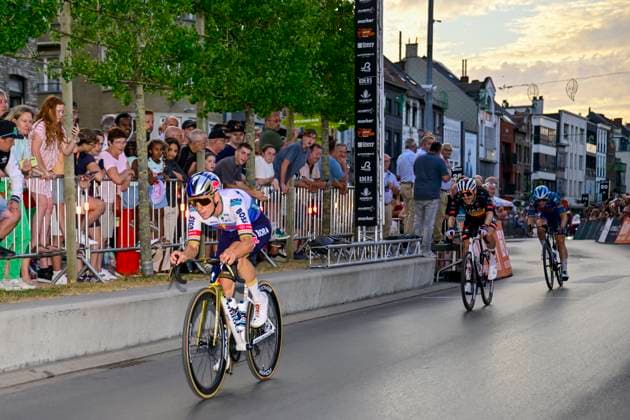Na-Tourcriterium Roeselare - 28 07 2026 ROESELARE, BELGIUM - JULY 28 : Evenepoel Remco (BEL) of Red Bull BORA Hansgrohe in action during the post Tour de France criterium of Roeselare on July 28, 2026 in Roeselare, Belgium, 28 07 2026 Roeselare Belgium  Copyright: xJanxDexMeuleneirx