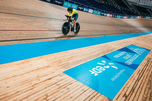 Glasgow 2026 Commonwealth Games Picture by Alex Whitehead SWpix.com - 28 07 2026 - Glasgow 2026 Commonwealth Games - Track cycling, Rad, Radsport, Bahnrad, Bahn and Para Track Cycling - Sir Chris Hoy Velodrome, Glasgow, Scotland - Training - Erin Rowell of Australia Glasgow Sir Chris Hoy Velodrome Scotland Copyright: x xSWpix.comx(t axPhotographyxHubxLtd)xAlexxWhitehead SWpix.comx SWP-3030-15597