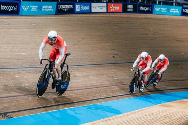 Glasgow 2026 Commonwealth Games Picture by Alex Whitehead SWpix.com - 28 07 2026 - Glasgow 2026 Commonwealth Games - Track cycling, Rad, Radsport, Bahnrad, Bahn and Para Track Cycling - Sir Chris Hoy Velodrome, Glasgow, Scotland - Training - Joe Truman of England Glasgow Sir Chris Hoy Velodrome Scotland Copyright: x xSWpix.comx(t axPhotographyxHubxLtd)xAlexxWhitehead SWpix.comx SWP-3030-15613