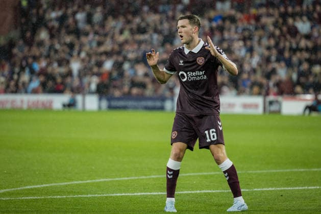 SOCCER - UEFA CL, Hearts vs Sturm EDINBURGH,SCOTLAND,28.JUL.26 - SOCCER - UEFA Champions League, qualification, Heart of Midlothian FC vs SK Sturm Graz. Image shows Blair Spittal (Hearts).  GEPAxpictures xMatthiasxTrinkl