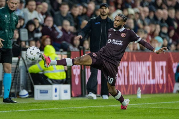 SOCCER - UEFA CL, Hearts vs Sturm EDINBURGH,SCOTLAND,28.JUL.26 - SOCCER - UEFA Champions League, qualification, Heart of Midlothian FC vs SK Sturm Graz. Image shows Sabri Guendouz (Hearts).  GEPAxpictures xMatthiasxTrinkl