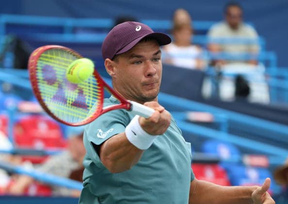 MUBADALA 2026 28072026 N Z KAMIL MAJCHRZAK W TRAKCIE MECZU 1. RINDY TURNIEJU MUBADALA ATP, Tennis Herren 500, WASZYNGTON, USA. MARCIN CHOLEWINSKI NEWSPIX.PL MUBADALA 2026 28072026 KAMIL MAJCHRZAK DURING THE MATCH AGAINST TOMMY PAUL NEWSPIX.PL --- newspix.pl 