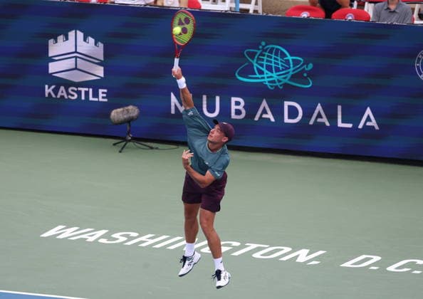 MUBADALA 2026 28072026 N Z KAMIL MAJCHRZAK W TRAKCIE MECZU 1. RINDY TURNIEJU MUBADALA ATP, Tennis Herren 500, WASZYNGTON, USA. MARCIN CHOLEWINSKI NEWSPIX.PL MUBADALA 2026 28072026 KAMIL MAJCHRZAK DURING THE MATCH AGAINST TOMMY PAUL NEWSPIX.PL --- newspix.pl 
