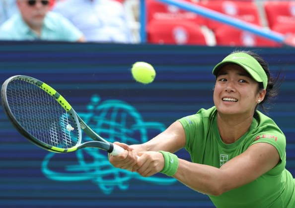 July 28, 2026, Washington, Illinois, USA: ALEXANDRA EALA of Phillipines during the match against Q. Zheng of China in the first round of Mubadala Washington DC, USA. Eala won 4:6, 6:4, 6:1 Washington USA - ZUMAc278 20260728_zsp_c278_003 Copyright: xMarcinxCholewinskix