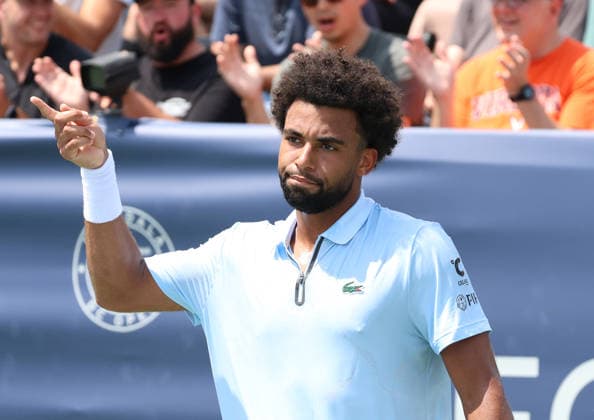 July 28, 2026, Washington, Illinois, USA: ARTHUR FILS of France during the match against R. Jodar of Spain in the first round of Mubadala Washington DC, USA. Fils lost 6:7 (5-7), 3:6 Washington USA - ZUMAc278 20260728_zsp_c278_011 Copyright: xMarcinxCholewinskix